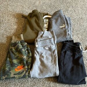 Sweatpant/jogger Bundle including AbercrombieKids, Nike, Puma